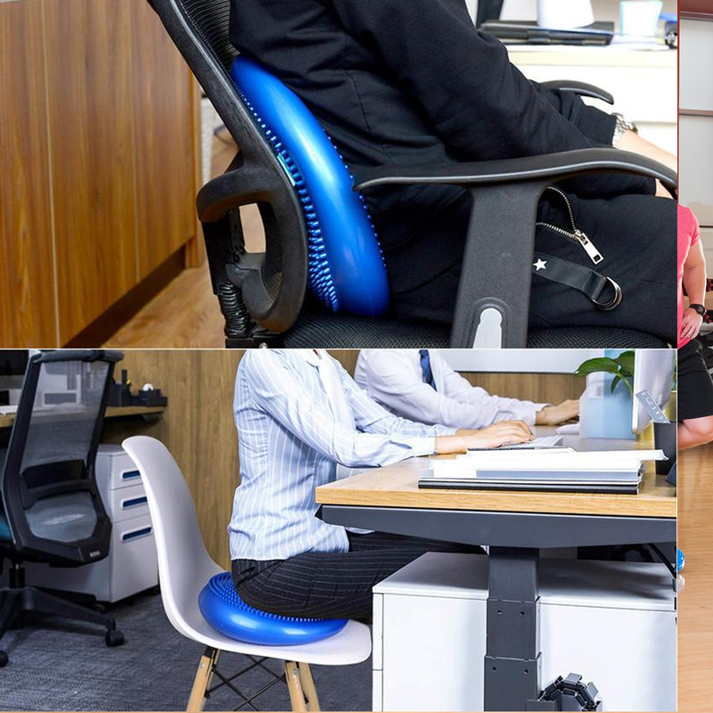 Ergonomic balance cushion for office chairs