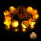 LED Halloween Pumpkin String Lights 4