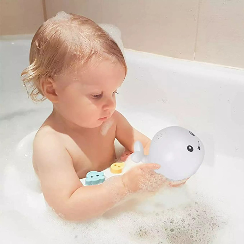 Light Up Whale Bathtub Toy For Kids 4