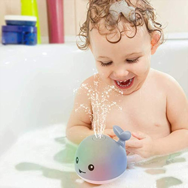 Light Up Whale Bathtub Toy For Kids Inspire Uplift