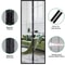 Magnetic door curtain for fresh airflow