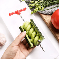 manual vegetable spiral knife carving tool