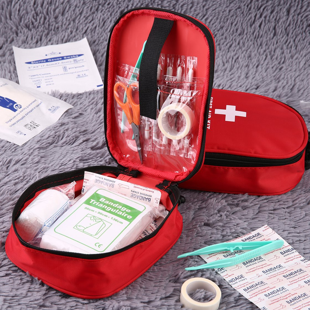 Portable emergency first aid kit for outdoor adventures