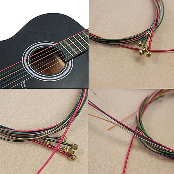 Milticolor Strings Multicolored Acoustic Guitar Strings - Inspire Uplift