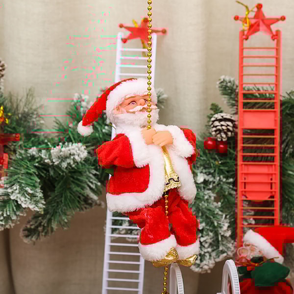 100cm Exciting Musical Rope Climbing Santa | Inspire Uplift