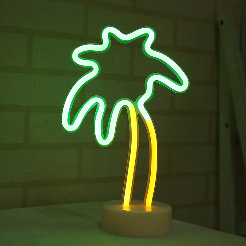 Neon Lighted Palm Tree 1