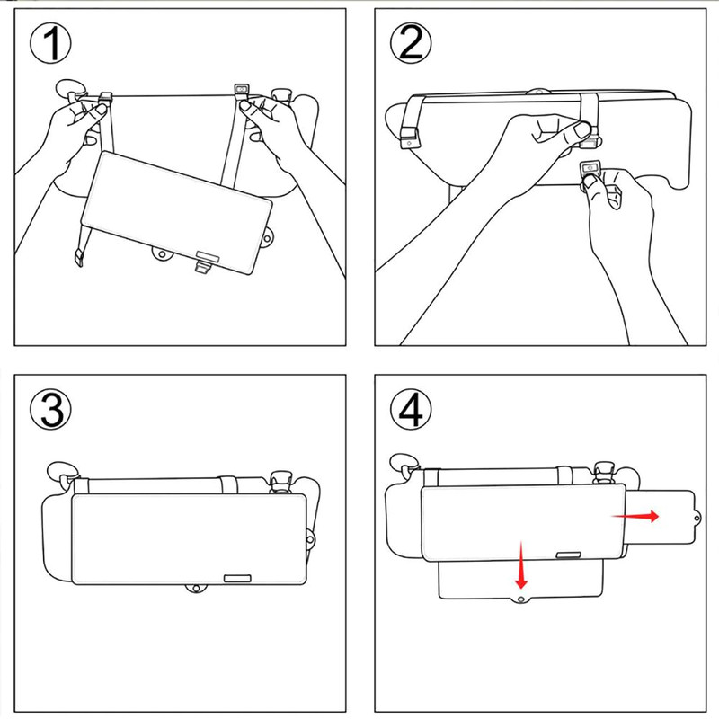Opaque Car Sun Visor Extender Clip-On5