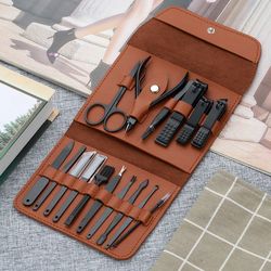 portable nail clipper set with case