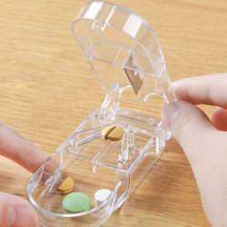 Safety Shield Pill Cutter and Medicine Case