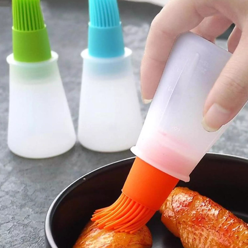 Silicone Cooking Oil Brush Bottleorange