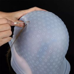 silicone hair highlight cap kit