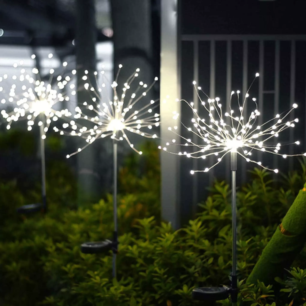 Solar Sparkler Lights For Garden Paths & Walkways white