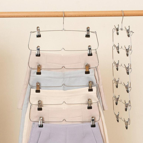 Space-Saving Multi Pants Hanger with Non-Slip Clips | Inspire Uplift