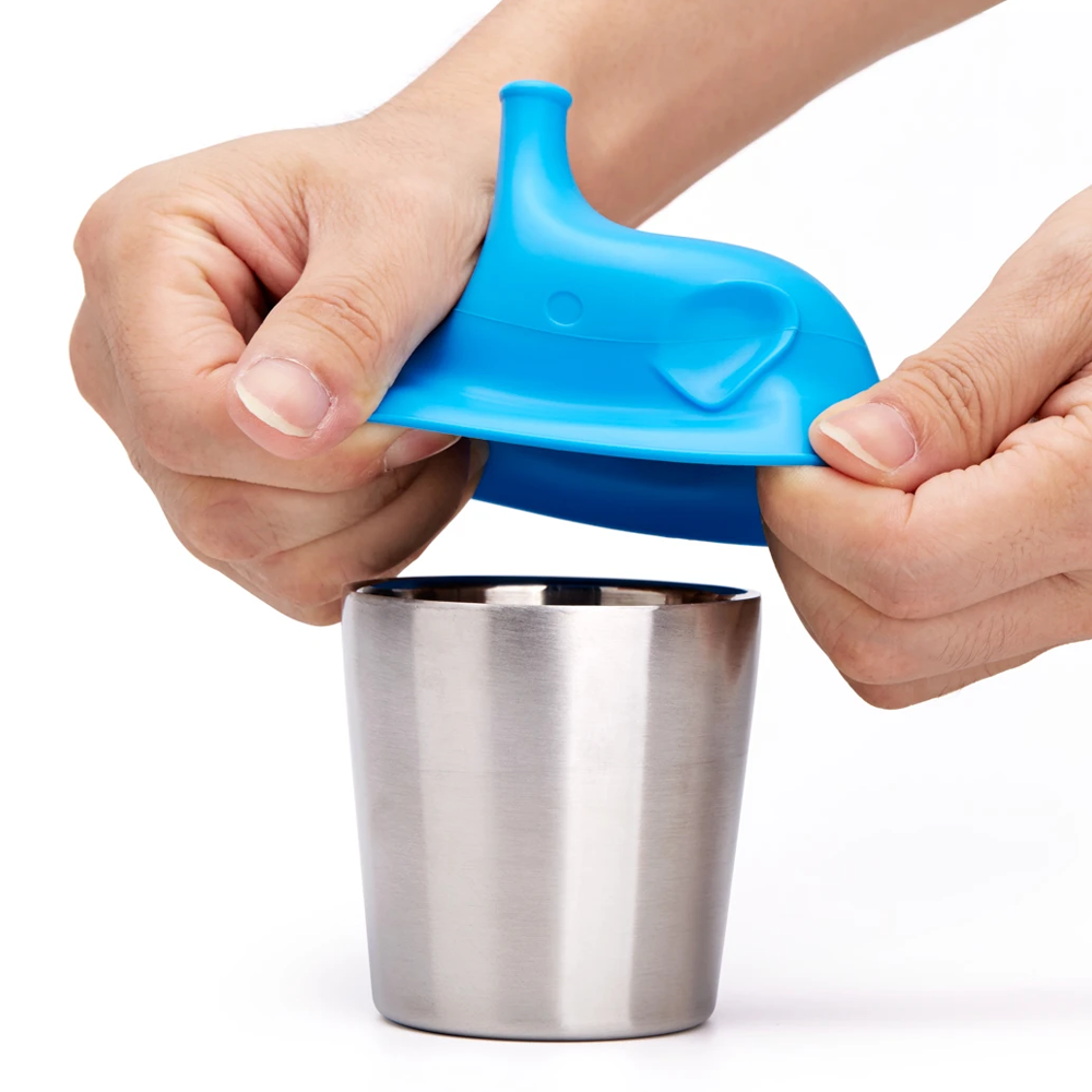 Spill-Proof Elephant Sippy Cup Lids 3