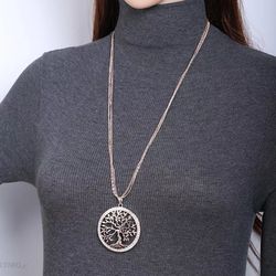 tree of life circular pendant locket