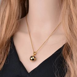 unisex soccer ball pendant charm necklace