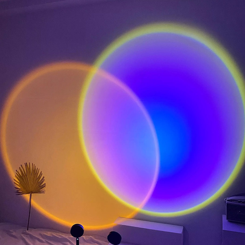 Relaxing Rainbow Sunset Red LED Projector 6