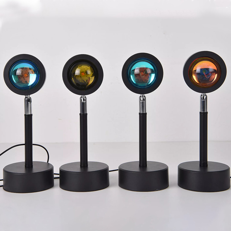 Relaxing Rainbow Sunset Red LED Projector 9