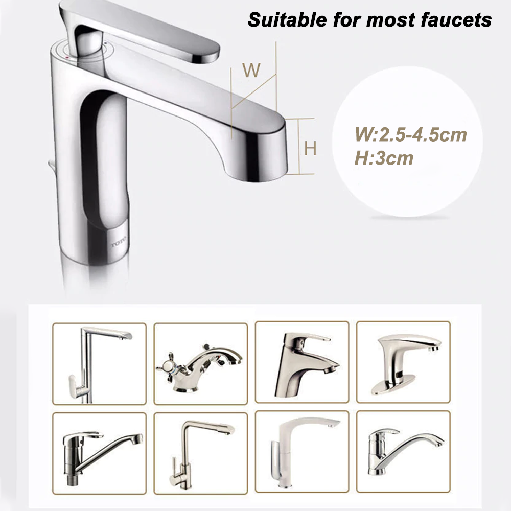 Water Faucet & Handle Extender Set For Toddlers & Young Kids, Plastic Material 1