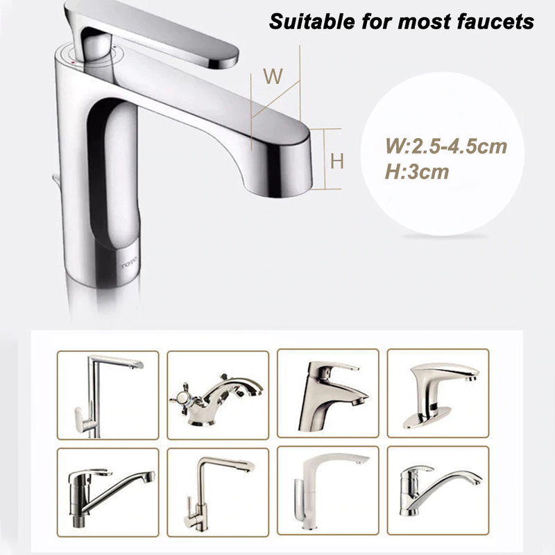 Water Faucet & Handle Extender Set For Toddlers & Young Kids, Plastic Material 1