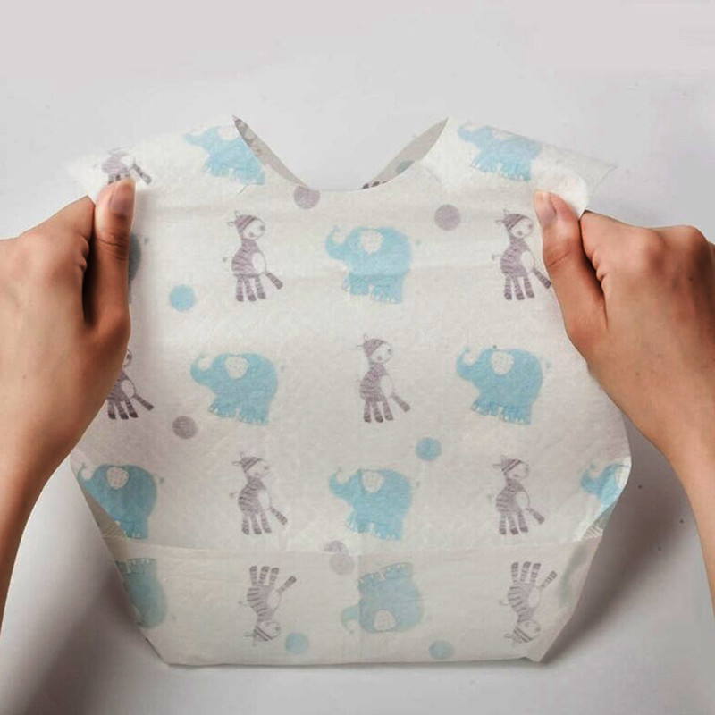 Waterproof Disposable Baby Bibs in Bulk 2