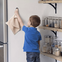 tea towel holder push and grip