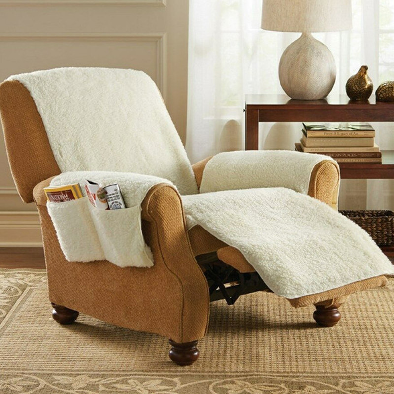 recliner chair cover with pockets