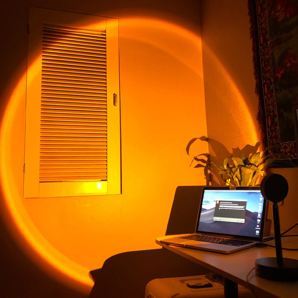 Relaxing Rainbow Sunset Red LED Projector 1.png