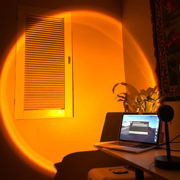 USB Rainbow Sunset Red LED Projector Night Light | Inspire Uplift