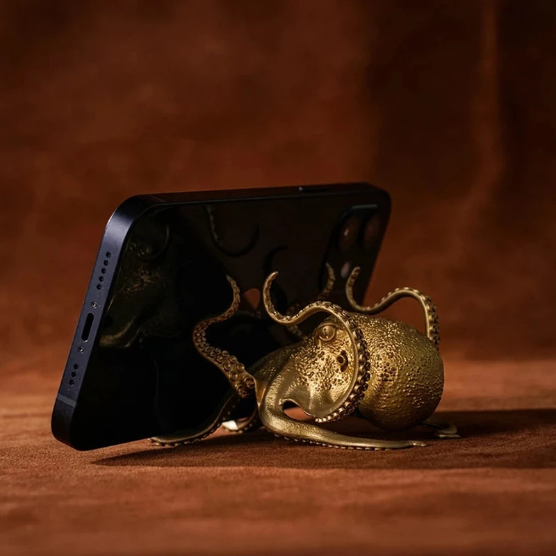 Sea Animal Gold Octopus Ornament