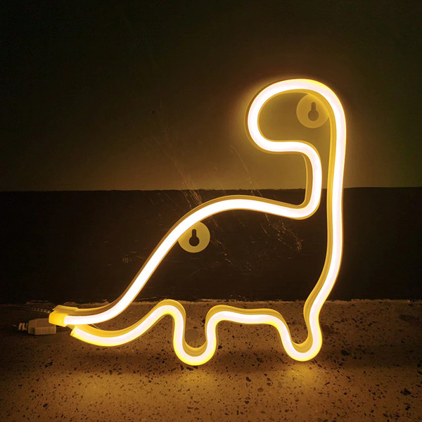 Cute Glowing Neon Dinosaurs Sign1.png