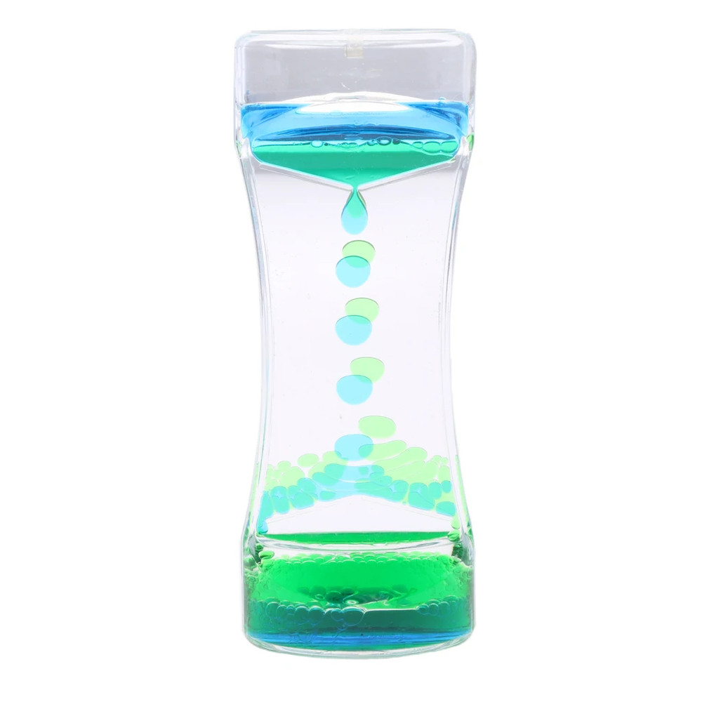 Colorful Liquid Motion Bubbler Toy Green blue
