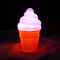 Battery Powered Icecream Cone Night Lamp pink