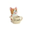Cute Resin Corgi Planter Flower Pot With can