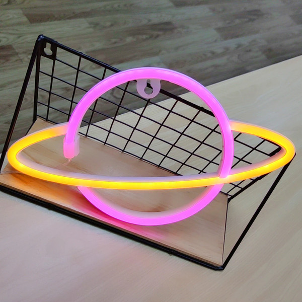 Whimsical Neon Planet Wall Light1.png
