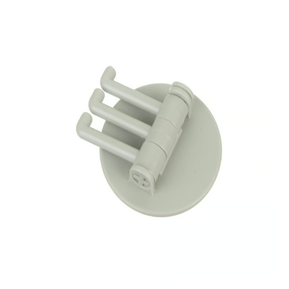 3 Branch Rotating Adhesive Wall Hook Green