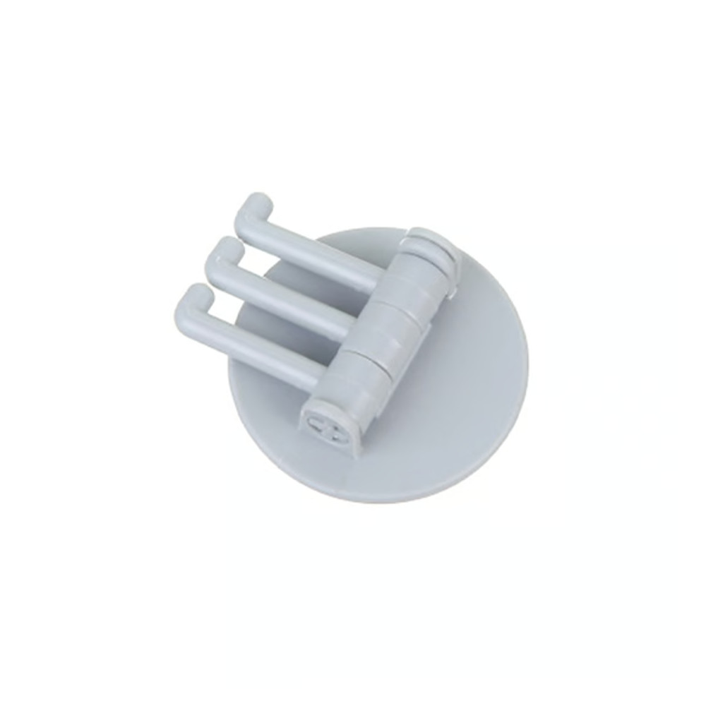 3 Branch Rotating Adhesive Wall Hook Blue