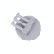3 Branch Rotating Adhesive Wall Hook Gray