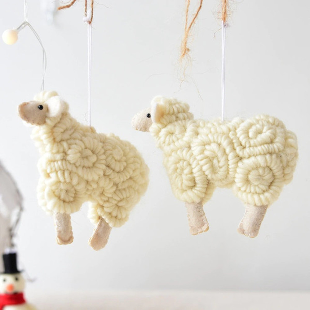 Christmas Sheep Ornament Felt