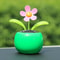 Solar Powered Dancing Flowers Toy Green