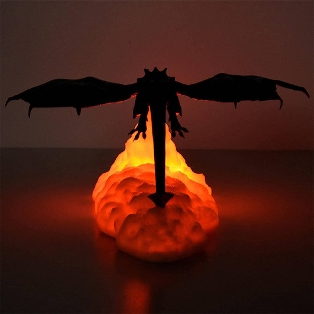 3D Fire Breathing Dragon Night Lamp 3