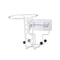 Motorcycle Helmet Hanging Wall Mount Rack white