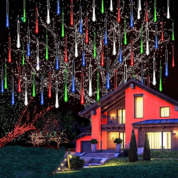 LED Dripping Icicle Lights Outdoor For Christmas & Celebrations (8-Piece Set)2.jpg