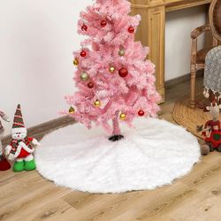 faux fur christmas tree skirt
