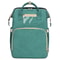 Multifunctional 3 in 1 Baby Diaper Bag With Bed (Waterproof Exterior) Green
