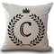 Personalized Alphabet Pillow Cover C