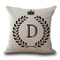 Personalized Alphabet Pillow Cover D