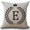 Personalized Alphabet Pillow Cover E