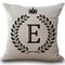 Personalized Alphabet Pillow Cover E