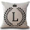 Personalized Alphabet Pillow Cover L